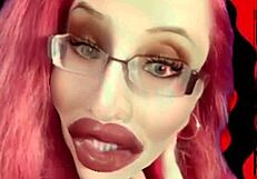 Cock Under Control with Goddess Giving Jerk Off Instructions in Glasses