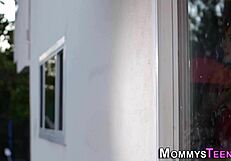 Blonde Mature Stepmom Licks Big Tits