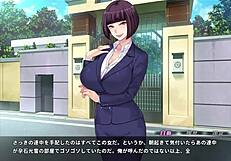 Big dick fucking and cumshots in this hentai game