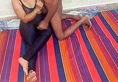 A mature couple enjoys rough anal sex with a big ass stepmom