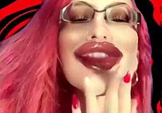 Cock Under Control with Goddess Giving Jerk Off Instructions in Glasses