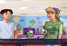 Visual novel with anime-style artwork and dating simulation gameplay
