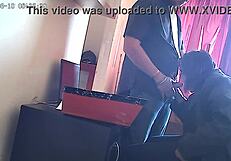 Office sex sucking the bosses big cock in public