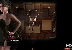 In Treasure Of Nadia E3, The Ebony Character Fucks A Girl. Then Cums In Another's Mouth With Big Cock Handjob.