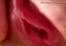 look at this perfect redhead teen's creamy pussy, so inviting