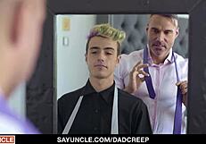 Muscular dad and son engage in hardcore gay sex
