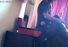 Office sex sucking the bosses big cock in public