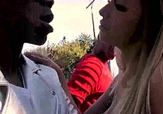 Beautiful Brooklyn Love's interracial blowbang adventure