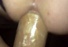 i love this amazing huge dildo fucking