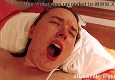 alice cringes from deep anal creampie in intense sex scene