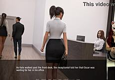 Kate 28 dominates in hentai secretary roleplay