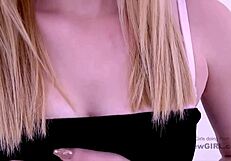 Beautiful blonde teen gets anal sex in audition for amateur video