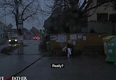 blonde rides big dick in van