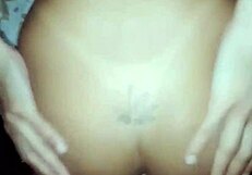 Shemale having delicious sex with chubby white guy in detailed scenes.