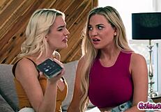 Kenna James and Blake Blossom Playful Lesbian Sex