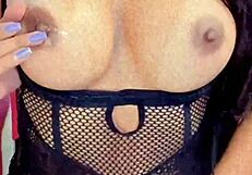 Perverted little greludinha masturbates to big cock voyeur cumshot