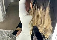 Big black cock tears up wife's clothes for POV sex