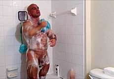 Soap and oil in the shower