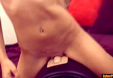 Riley Jensen chooses sybian over cock