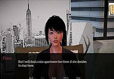 Exploring my new family in a 3d cartoon game