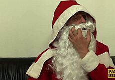 Santa's helpers get naughty and rough in this porn video