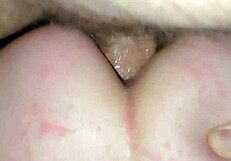 Intense pleasure during anal on the sofa