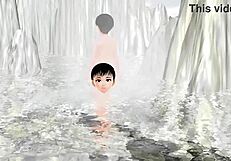 Anime Girl Leo Tries Mixed Bathing In Hot Spring