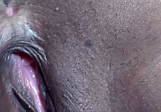 Homemade Ebony Creampie In Interracial POV!