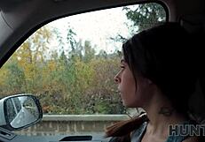 Latina's Road Trip Fuck: Tattoos and Ripped Clothes?