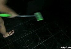 Abigail Mac chats behind the scenes with big tits exposed 😍