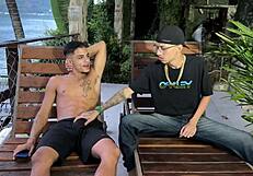 Watch this teen blowjob a monster cock! So intense!