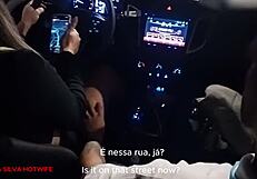 Hotwife Brazilian beauty in her first cuckolding adventure