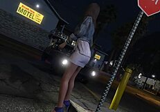 Trevor picks up a hooker in GTA 5.