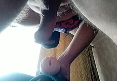 guy moaning and shaking while cumming in fake pussy 😩