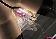 Solo Dildo Masturbation Leads To Squirting In Underpass