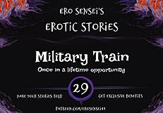 What if a military man on a train whispers erotic commands to make you orgasm?