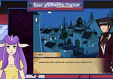 Avatar last airbender trainer delivers royal handjob orgasm