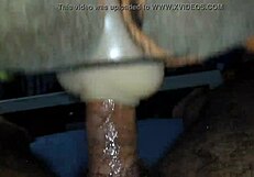 Detailed masturbation session with a toy