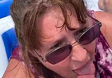 naughty girl seduces skinny guy for a quickie