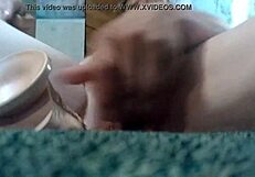 Riding Huge Dildo in Tight Ass Solo