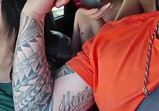 Blonde Fucked in Car Cumshot