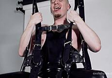 French gay experiences double fisting in mid-air