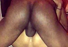 shemale brunette sucks big cock before hardcore ass fucking cumshot