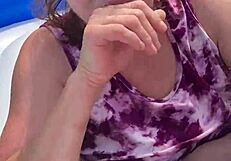 naughty girl seduces skinny guy for a quickie