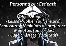 Exclamatory-Provocative Generale Esdeath Makes You Cum Twice in Hentai!