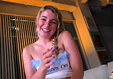 Girl Next Door Peeps And Gets Doggystyle Fucking With Facial