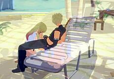 marin kitagawa enjoys big cock handjob in anime sex scene