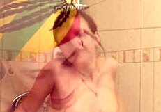 My18Teens - 18 Year Old Babe Sucks and Fucks Doggy in Bath