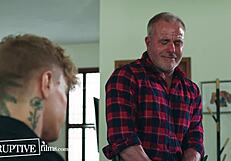 Twink Questions Stepuncle's Inheritance with Deepthroat and Ass Licking