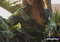 petite filipina kit rysha teases with a sensual outdoor striptease